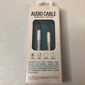 6 Ft. Aux Cable For iPhone to Car - 3.5mm Jack -iPad, iPod, iPhone, Android, Etc